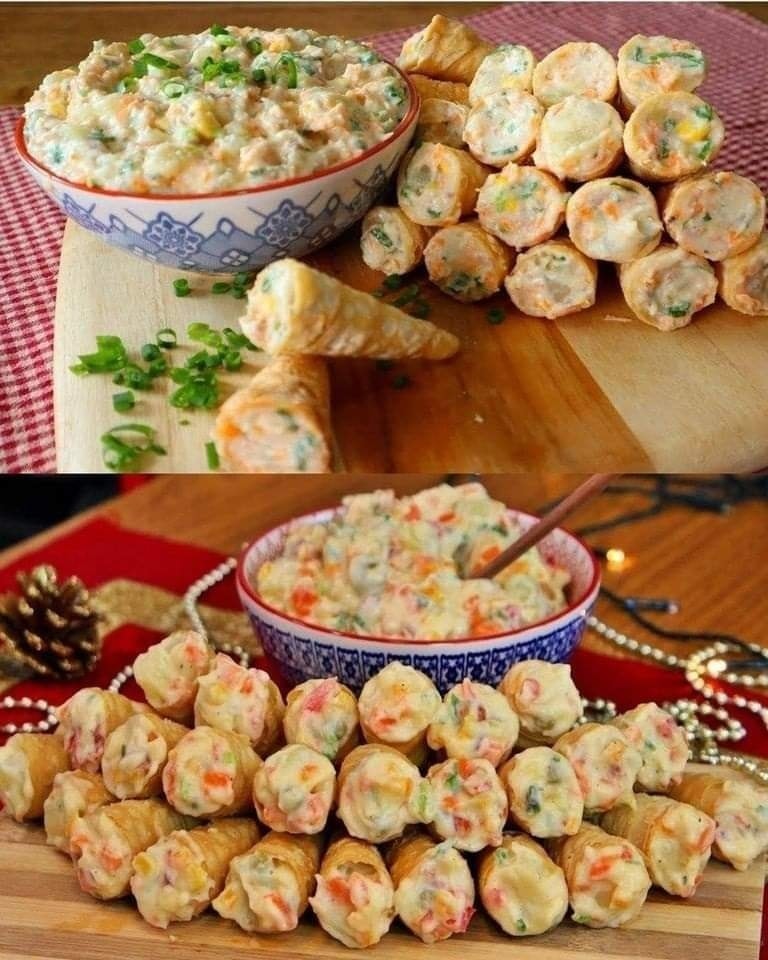 Tuna Dumplings and Mayonnaise