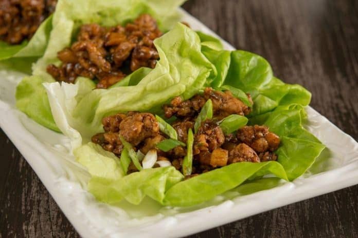 Chicken Mince Lettuce Wraps recipe