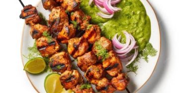 Chicken Mince and Vegetable Skewers recipe