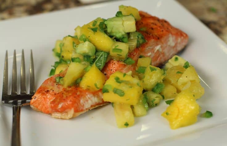 Best salmon with mango salsa recipe