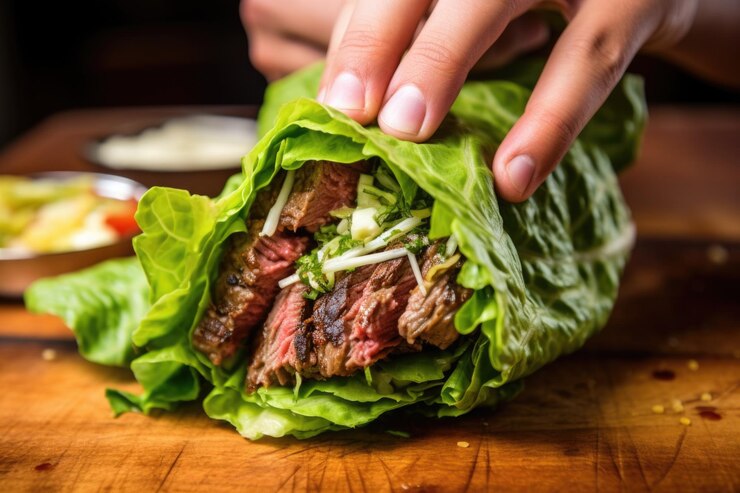 Lamb Mince Lettuce Wraps recipe