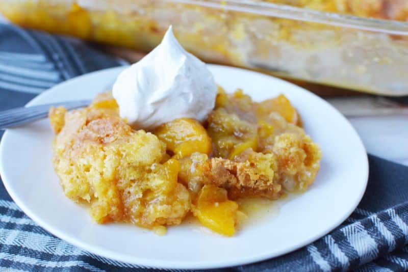 Peach Cobbler recipe with Cake Mix