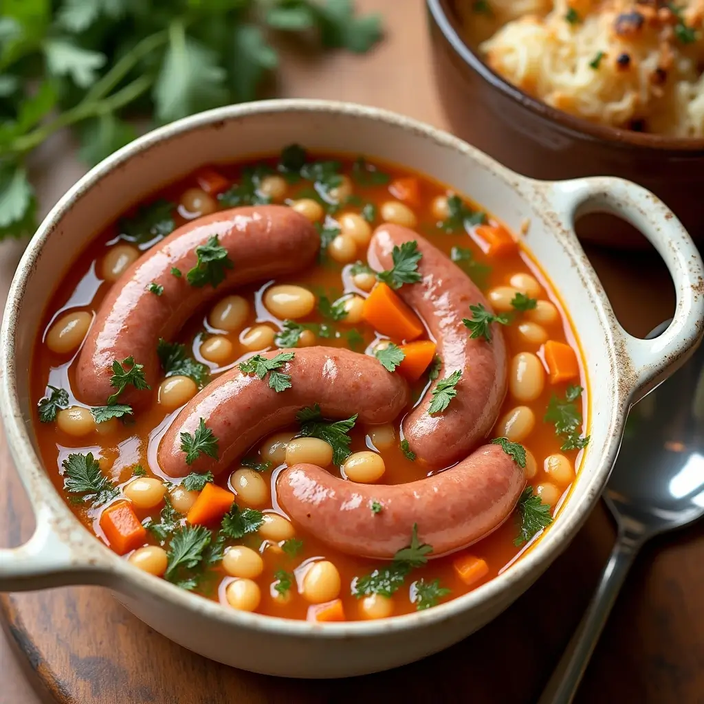 Beans and kielbasa soup recipe