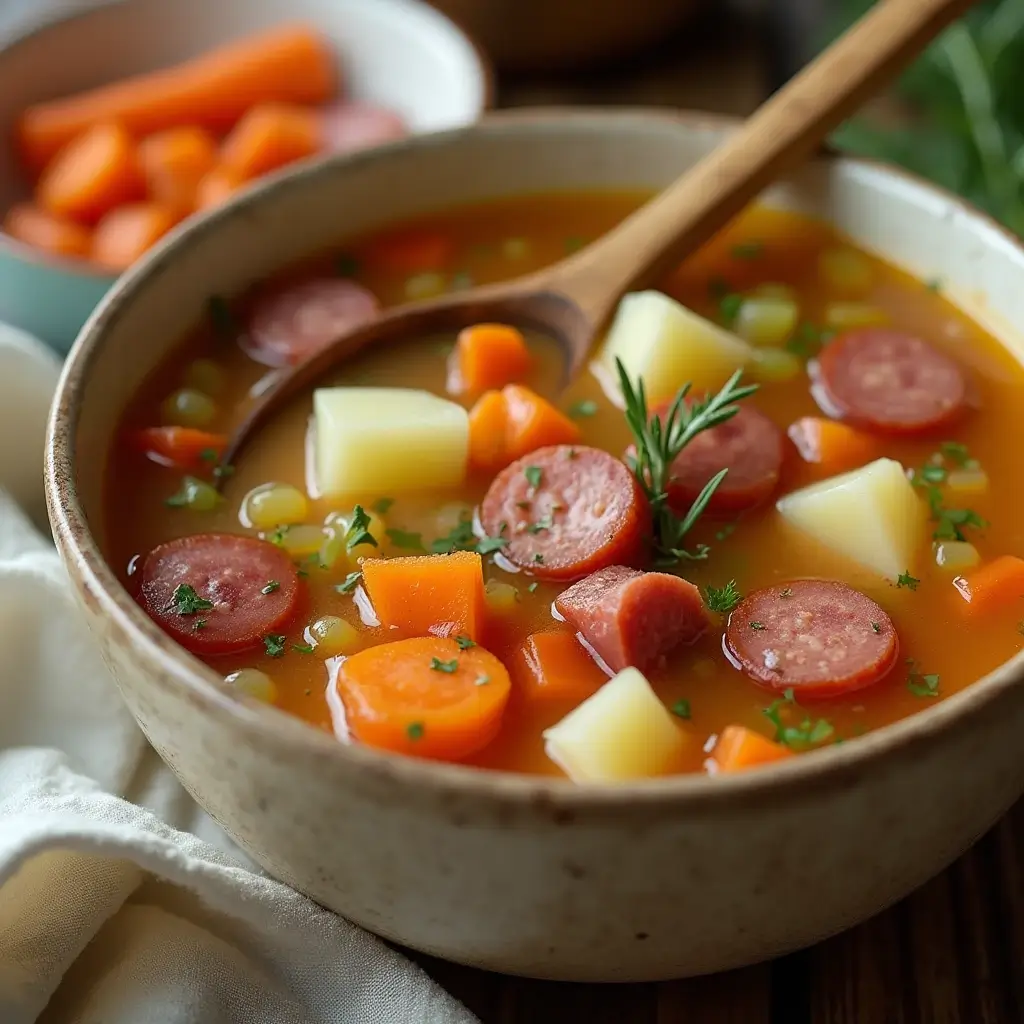 How to make Potato Kielbasa Soup from scratch