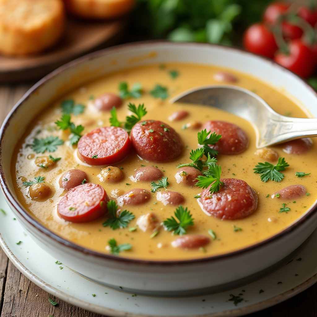 Kielbasa soup with beans recipe