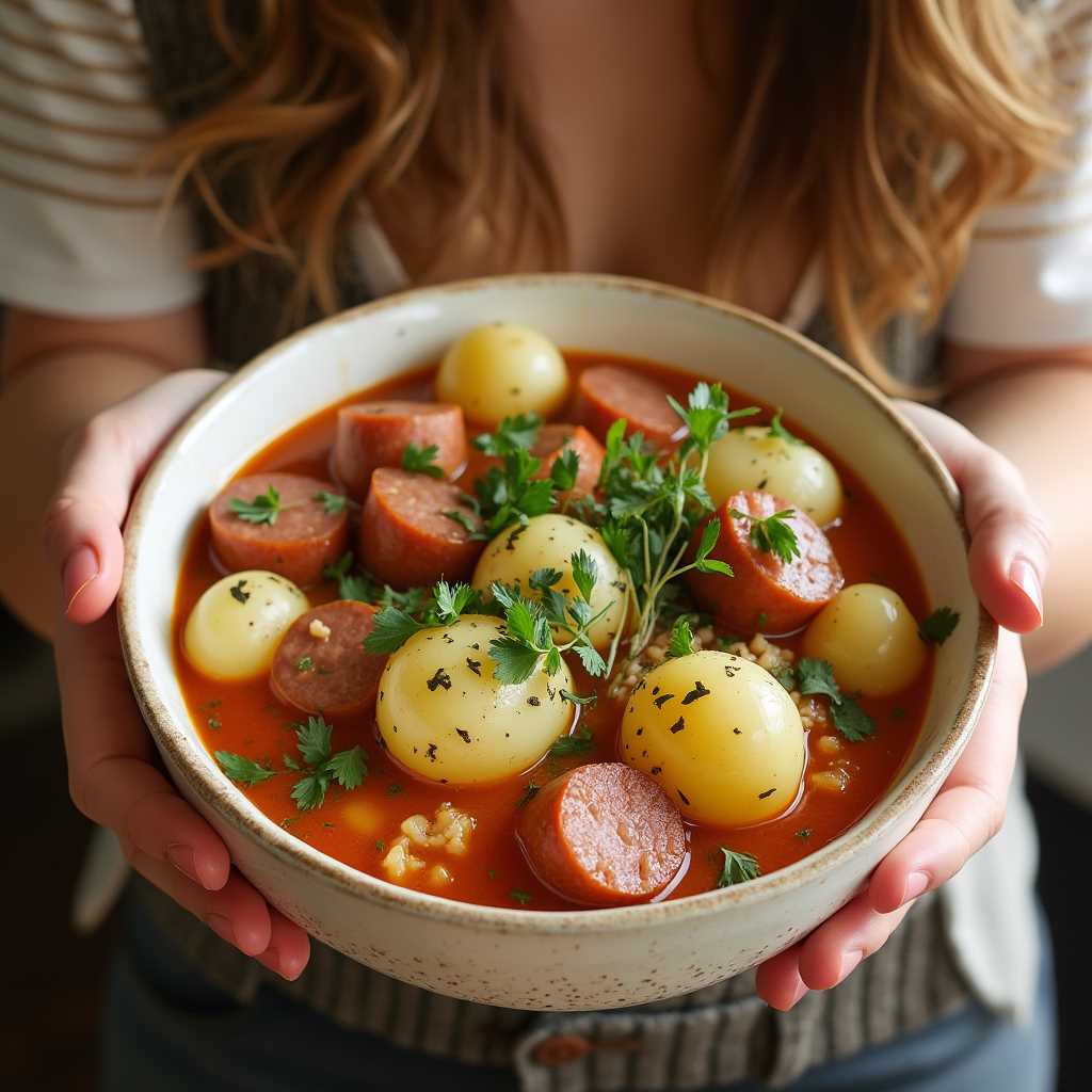 Slow cooker meal prep kielbasa