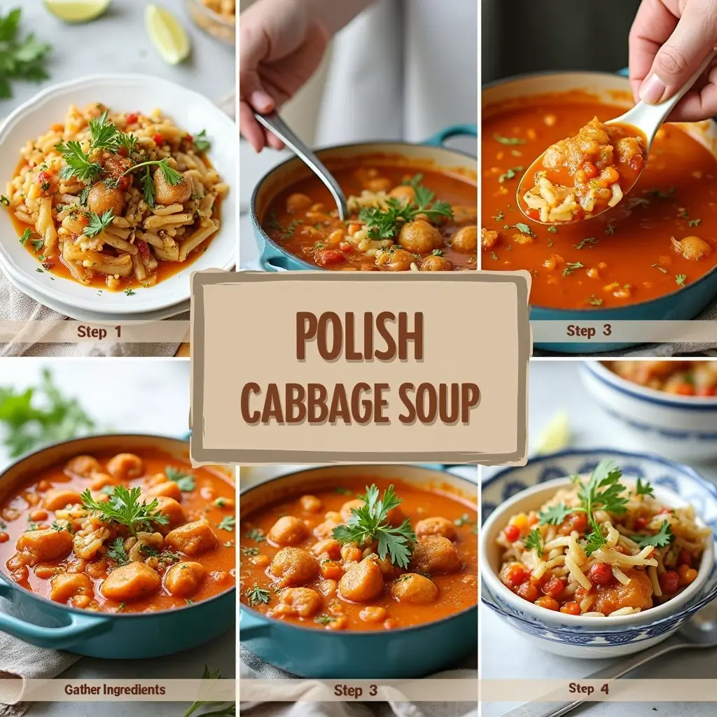 Traditional Polish cabbage soup recipe