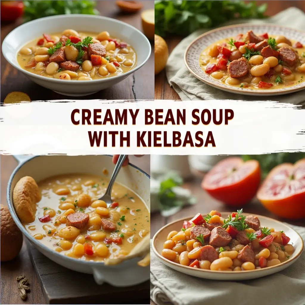 creamy bean soup with kielbasa