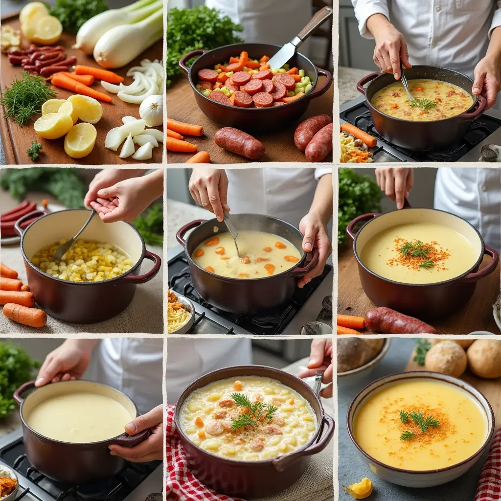 How to make potato soup with Polish sausage